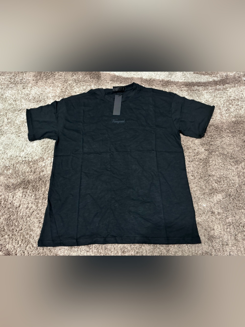 Vanquish SLUB GYM BLACK OVERSIZED T SHIRT